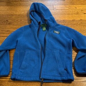 L.L. Bean boys Royal Blue Fleece Jacket